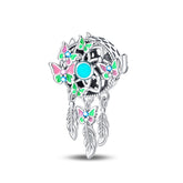 DIY Spiritual Bracelet Kit - Crescent & Round Dreamcatcher Pendants in Sterling Silver