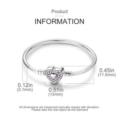 Heart Snake Chain Bracelet