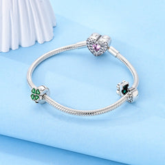 Snap-On Four-Leaf Clover Bead