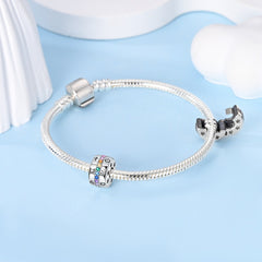 Iridescent Clip Charm Bead