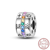 Iridescent Clip Charm Bead