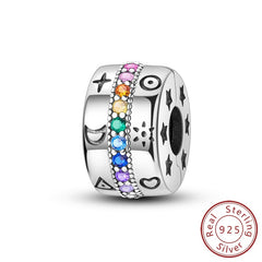 Iridescent Clip Charm Bead