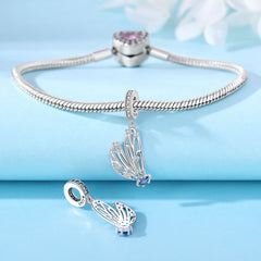 Captivating Blue Gradient Butterfly Beads