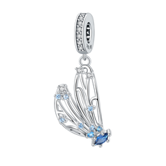 Captivating Blue Gradient Butterfly Beads