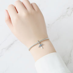 Sterling Silver Angel Wing Cross Pendant