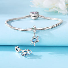 Sterling Silver Sun Pendant Bracelet