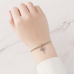 Diamond Sterling Silver Spider Web Pendant