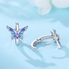 Metamorphosis 3D Butterfly Hoop Earrings