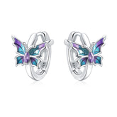 Metamorphosis 3D Butterfly Hoop Earrings