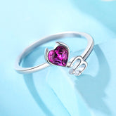Little Devil Purple Diamond Opening Ring