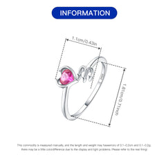 Little Devil Purple Diamond Opening Ring