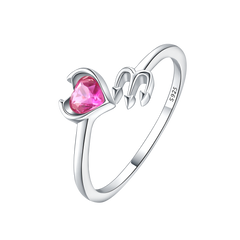 Little Devil Purple Diamond Opening Ring