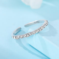 Open Diamond Hoop Ring