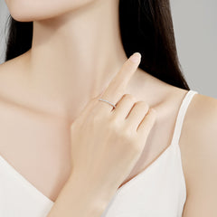 Open Diamond Hoop Ring