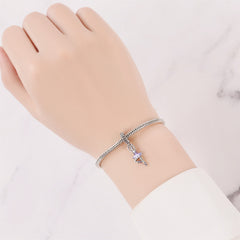 Handcrafted S925 Sterling Silver Resin Dancer Charm Bracelet/Pendant