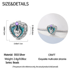 Sleeping Curse S925 Sterling Silver Oil-Painted Zircon Bracelet