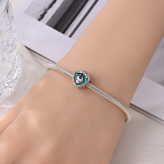 Sleeping Curse S925 Sterling Silver Oil-Painted Zircon Bracelet