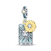 Sterling Silver Tarot Sun Pendant Necklace