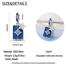 925 Sterling Silver Tarot Star Pendant Necklace
