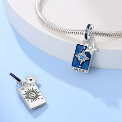 925 Sterling Silver Tarot Star Pendant Necklace