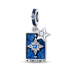 925 Sterling Silver Tarot Star Pendant Necklace