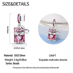 925 Sterling Silver Tarot Lovers Pendant Necklace
