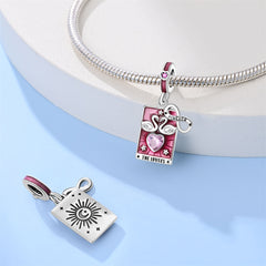 925 Sterling Silver Tarot Lovers Pendant Necklace
