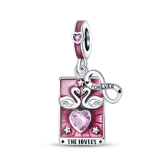 925 Sterling Silver Tarot Lovers Pendant Necklace