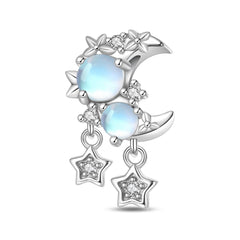 S925 Sterling Silver Moonlight Spacer Beads DIY