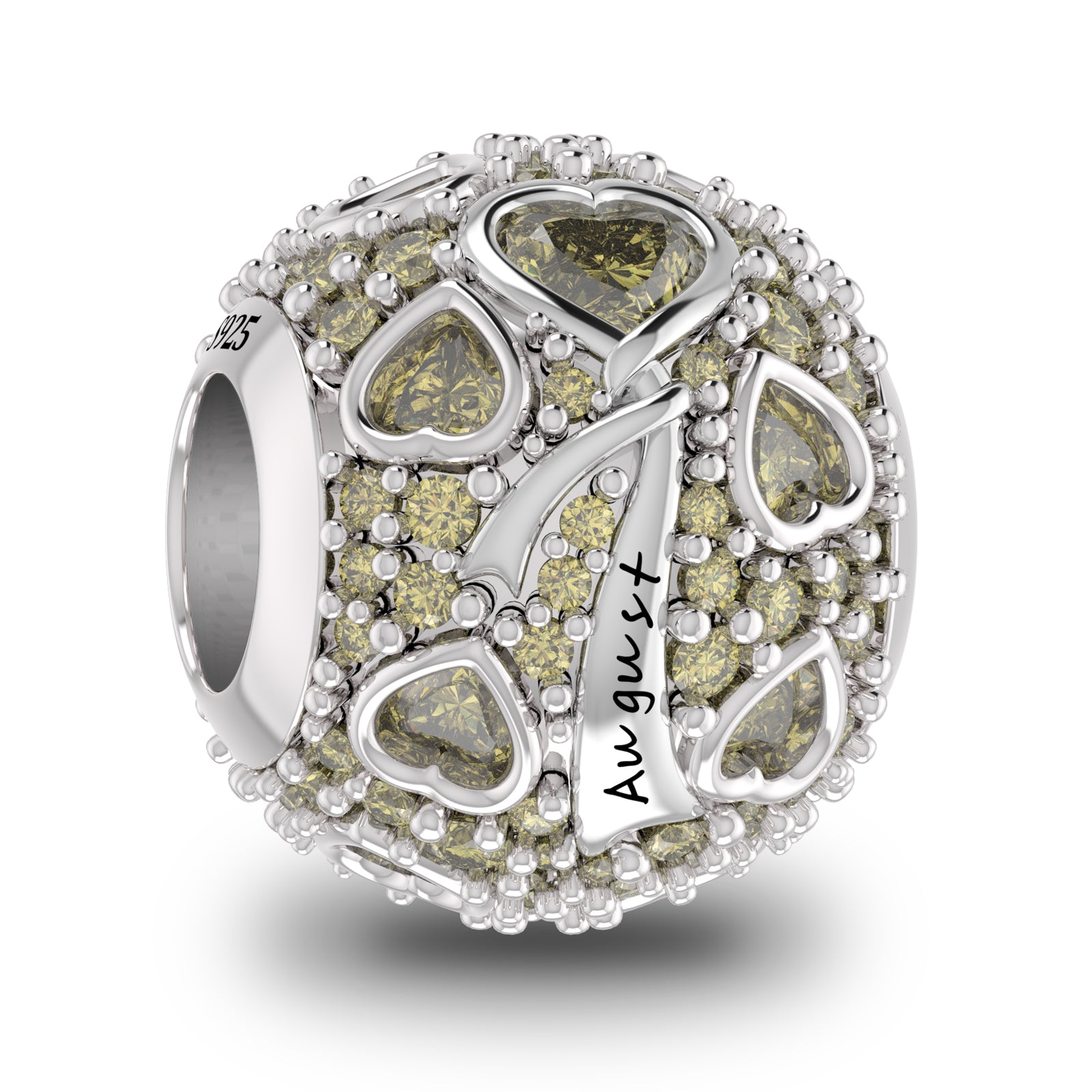 Lakese Garnet S925 Sterling Silver Courage Bead - Eternal Flame for Career & Love