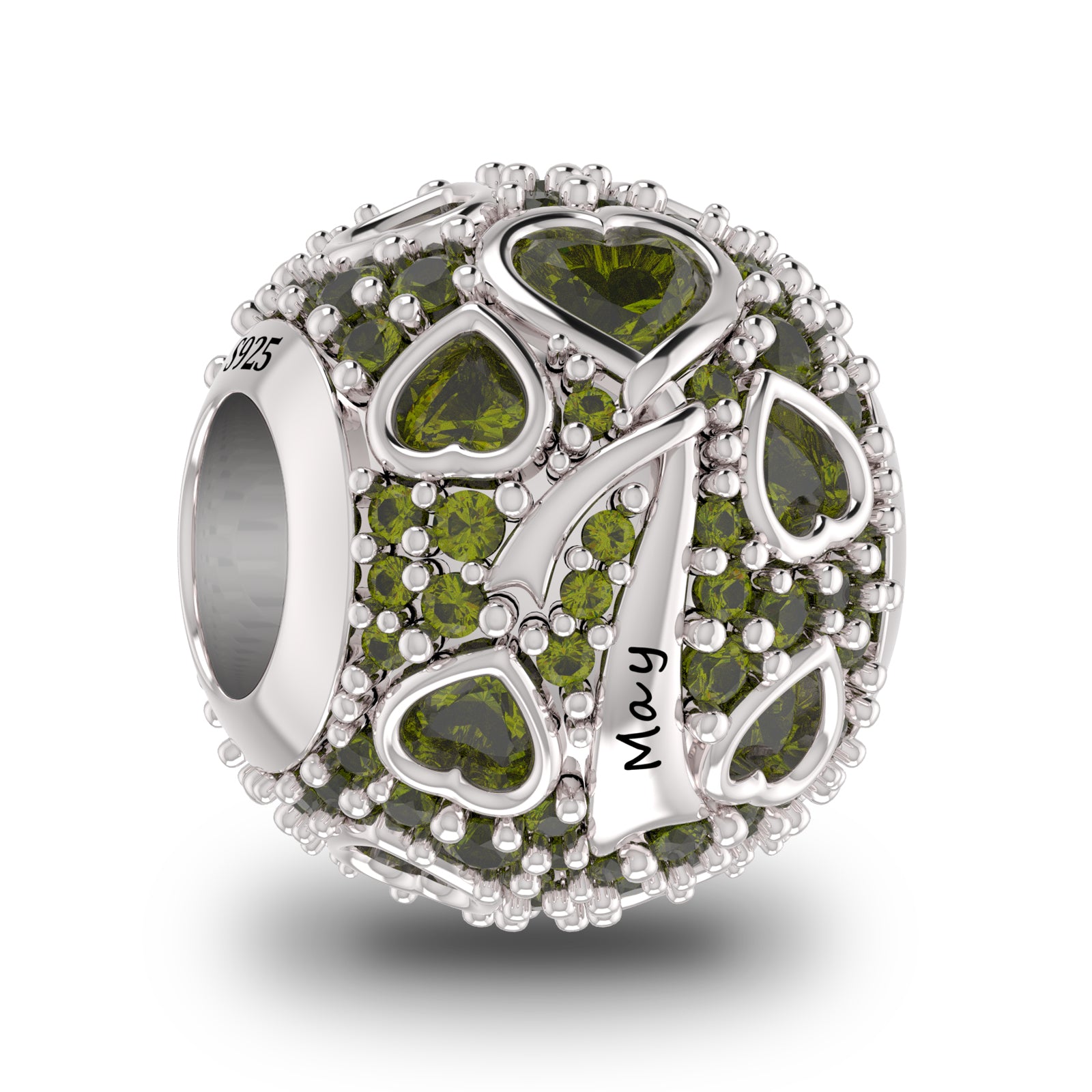 Lakese Garnet S925 Sterling Silver Courage Bead - Eternal Flame for Career & Love