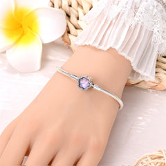 Paw Charm Snake Chain Bracelet