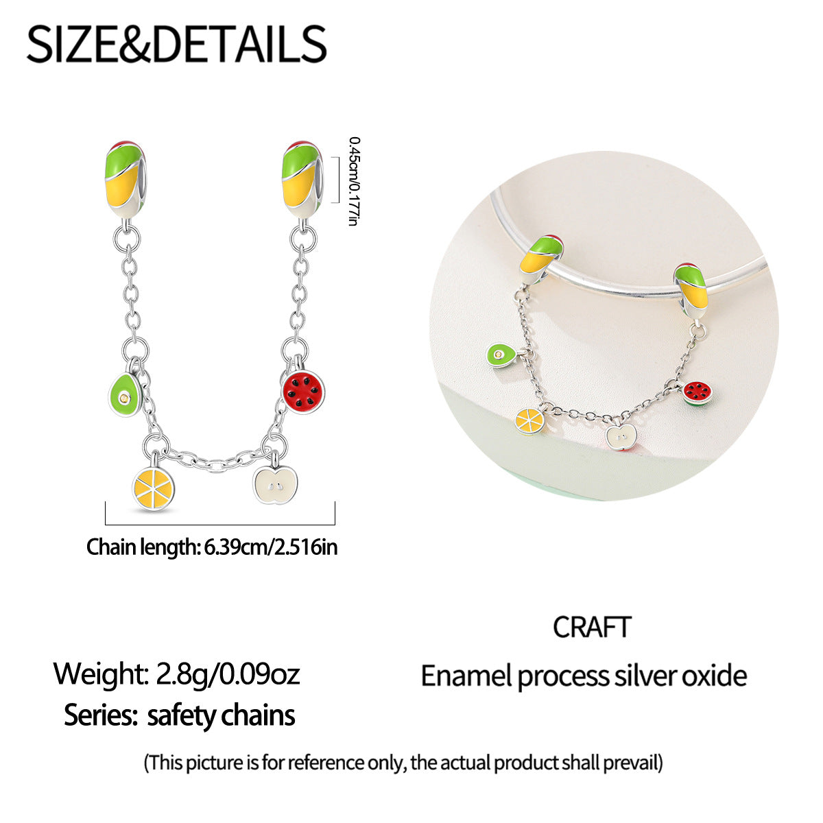 Fruit Charm Safety Chain
