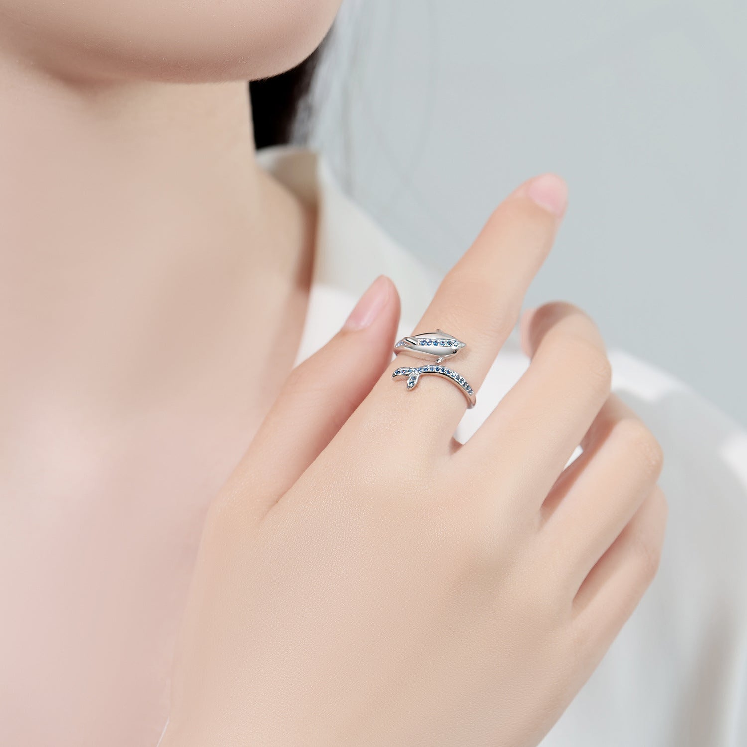 Adjustable Dolphin Ring