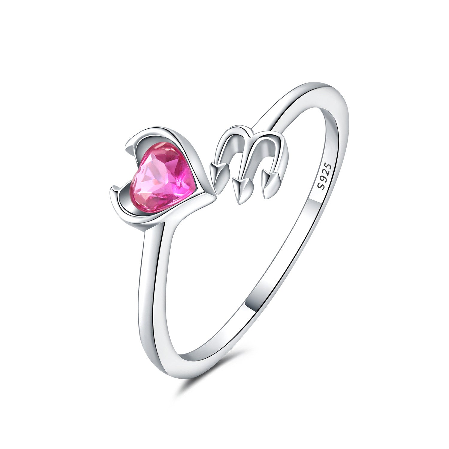 Little Devil Purple Diamond Opening Ring