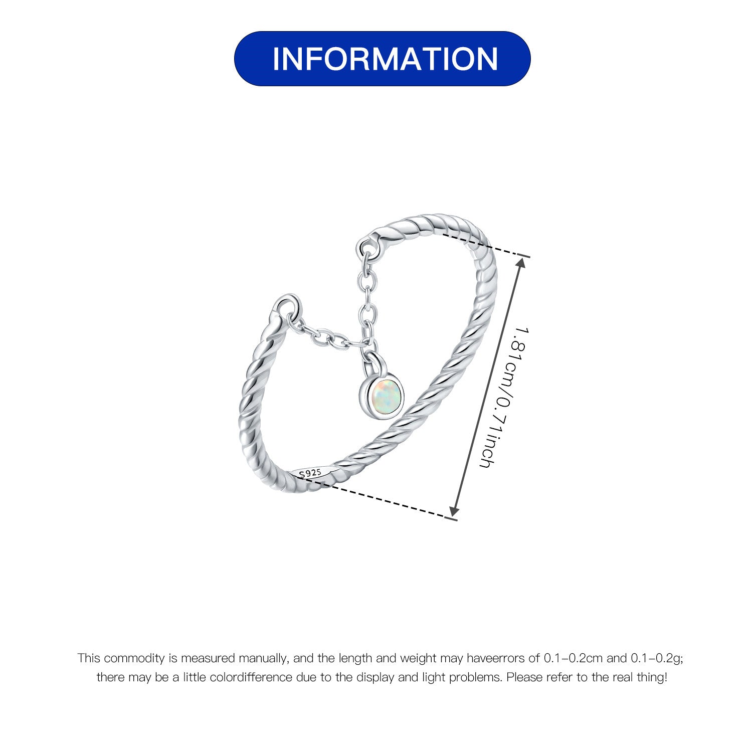 Twisted Aobao opening ring
