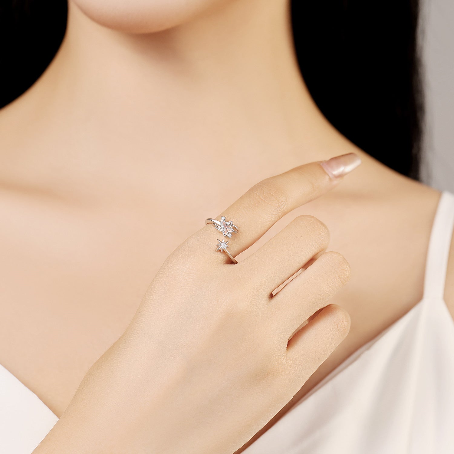 Adjustable Star Diamond Ring