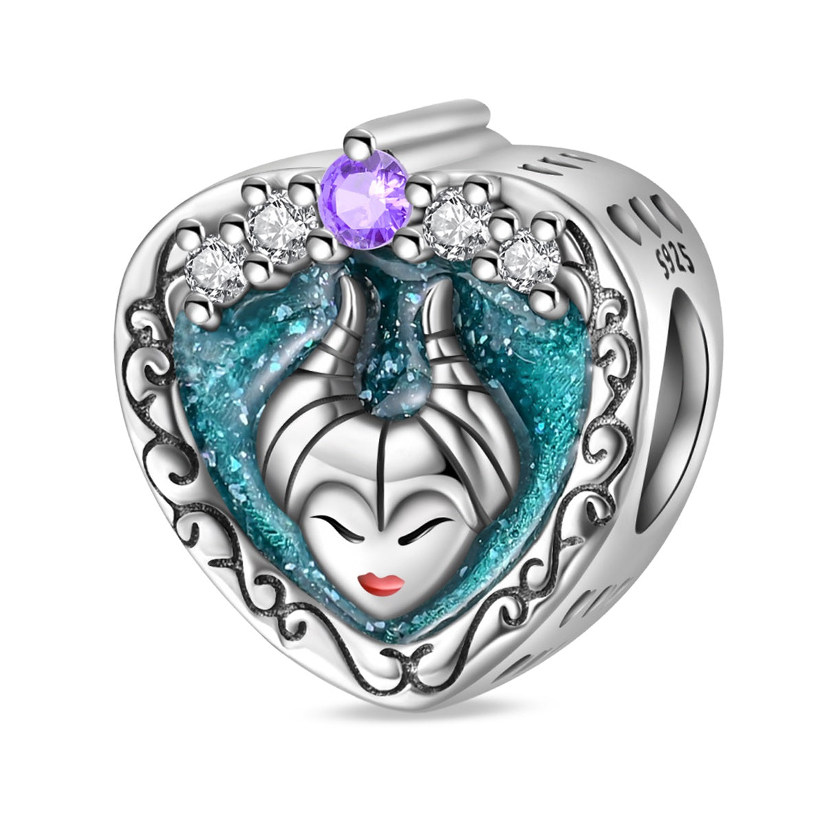 Sleeping Curse S925 Sterling Silver Oil-Painted Zircon Bracelet