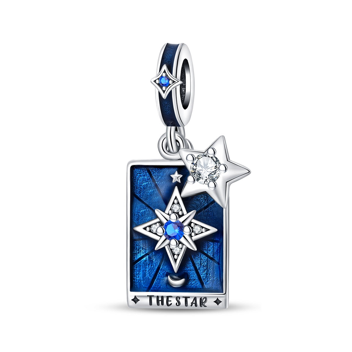 925 Sterling Silver Tarot Star Pendant Necklace