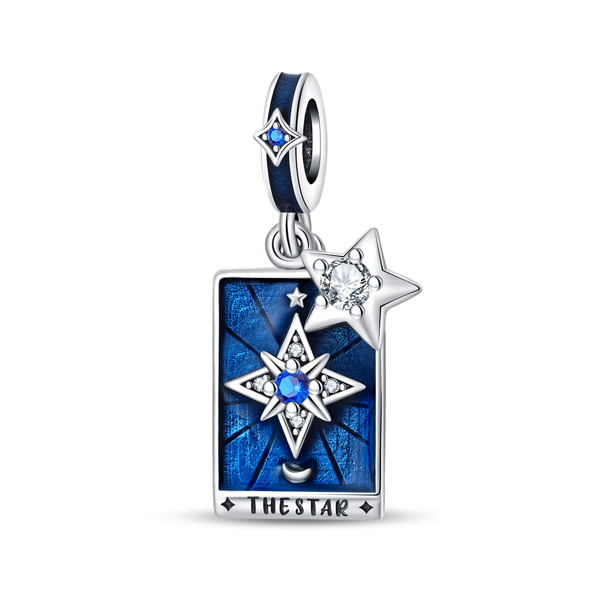 925 Sterling Silver Tarot Star Pendant Necklace