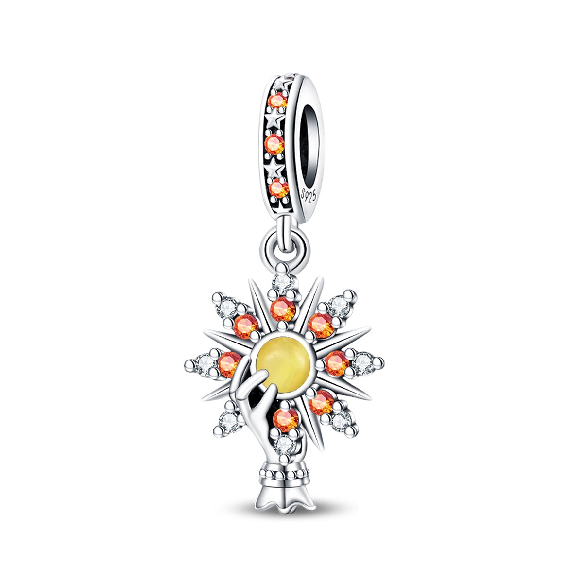 925 Sterling Silver Tarot Pentacle Pendant Necklace