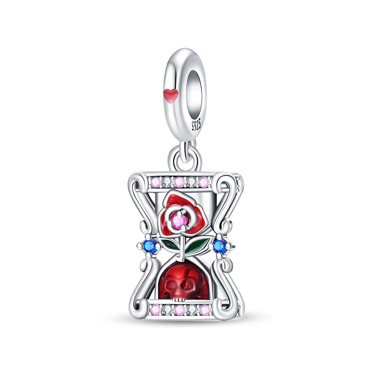 925 Sterling Silver Tarot Death Pendant Necklace