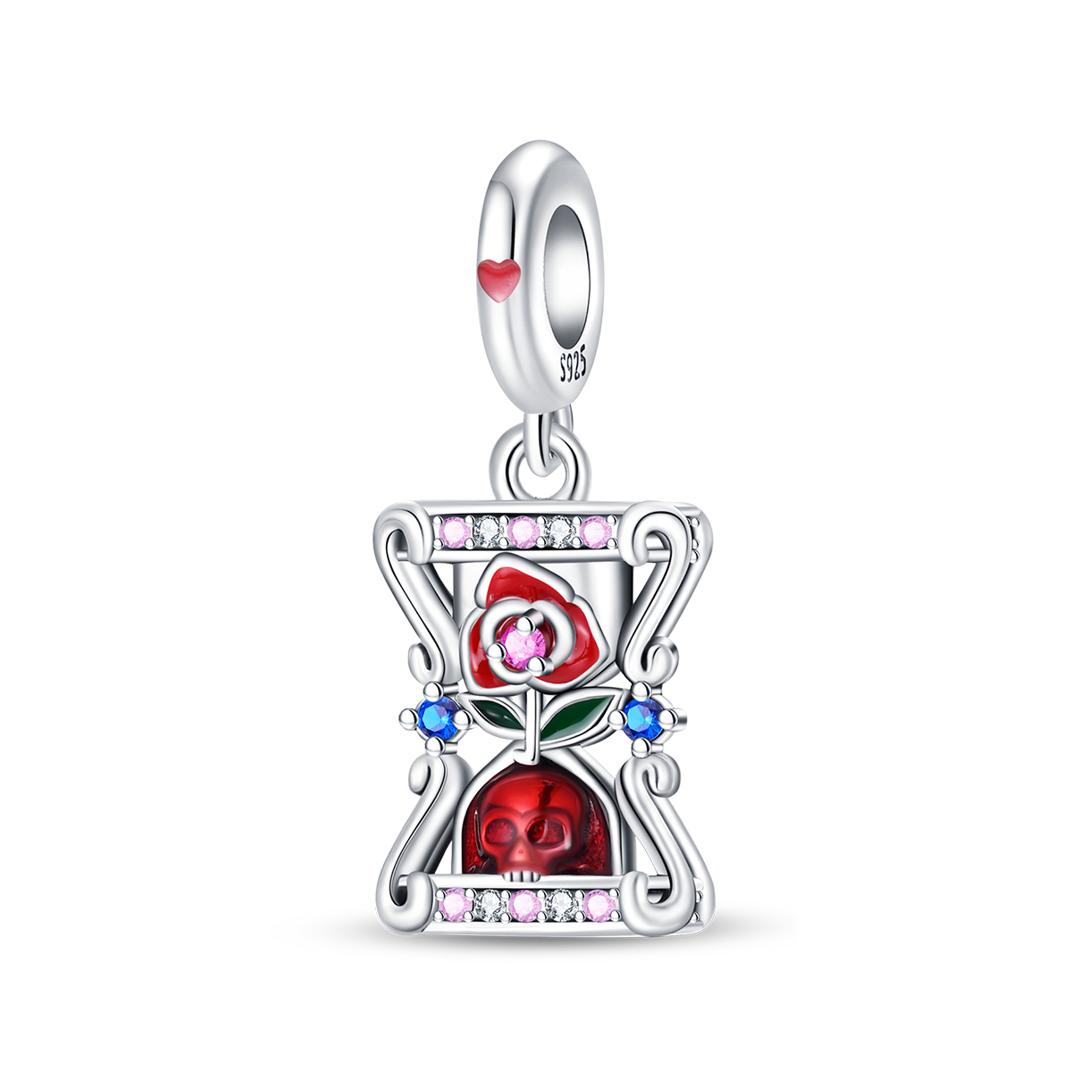 925 Sterling Silver Tarot Death Pendant Necklace