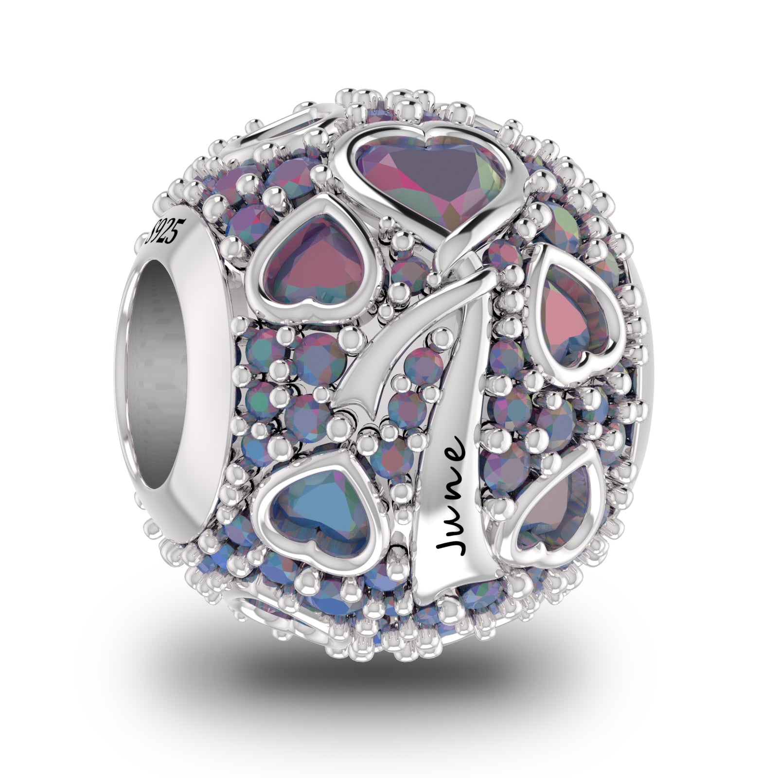 Lakese Garnet S925 Sterling Silver Courage Bead - Eternal Flame for Career & Love